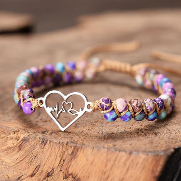 Heartbeat Regalite Jasper Bracelet-Your Soul Place